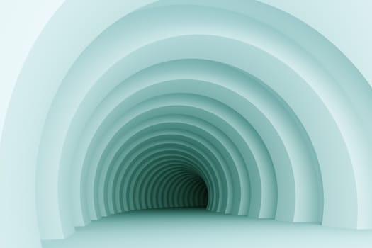 3d Render of Abstract Tunnel