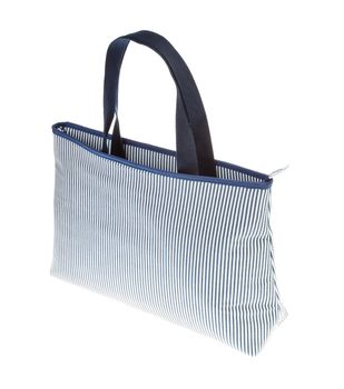 fabric cotton shopping bag on white