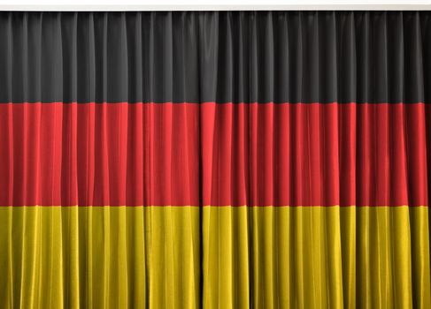 Germany flag on curtain