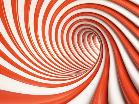Abstract Red Tunnel or Background