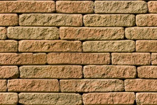 Rough red masonry brickwork seamlessly tileable