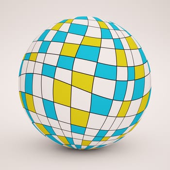 Beach Ball on White Background