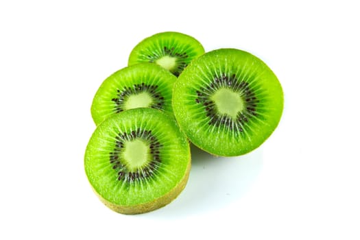 kiwi fruit isolated on white background