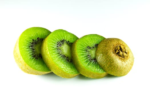 kiwi fruit isolated on white background