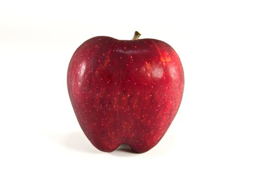 red apple isolated on white background