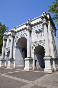 A view of Marble Arch in London.