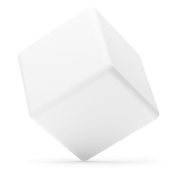 3d Illustration of Cube Isolated on White Background