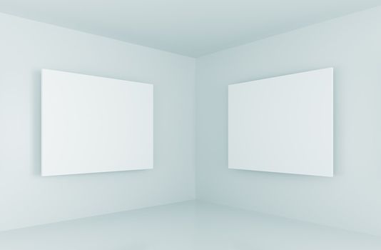 3de illustration of Gallery Interior Background or Wallpaper