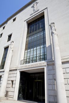 The building housing the Royal Institute of British Architects (RIBA) in London.