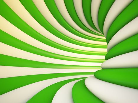 3d Illustration of Abstract Green Background