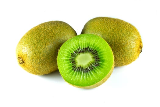 kiwi fruit isolated on white background