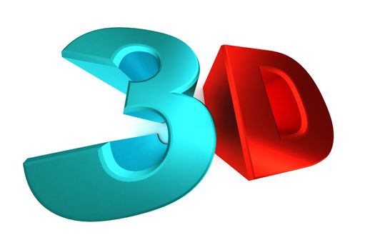 A Colourful 3d Rendered 3d Word Illustration