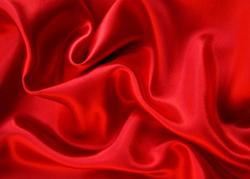 Smooth Red Silk as background