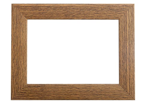 A Colourful Photo of an Isolated Wooden Picture Frame