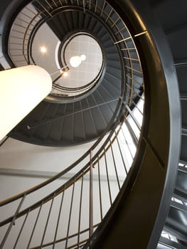 Spiral Staircase from low angle view