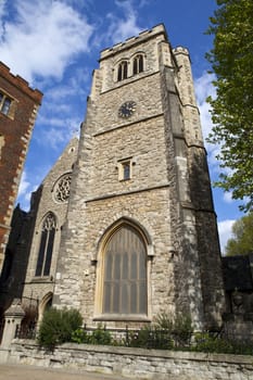 St Mary of Lambeth church which contains the Garden Museum in London.