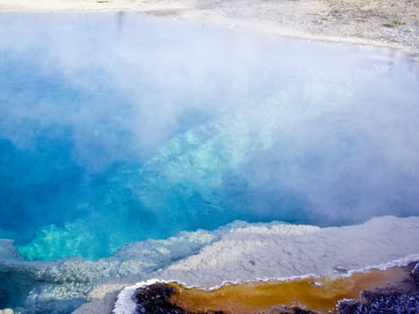 Algae creates color in Yellowstone's geothermal streams and pools