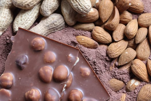 nut chocolate background