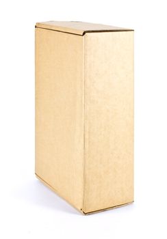 cardboard box on white background