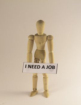 Dummy asking for a job