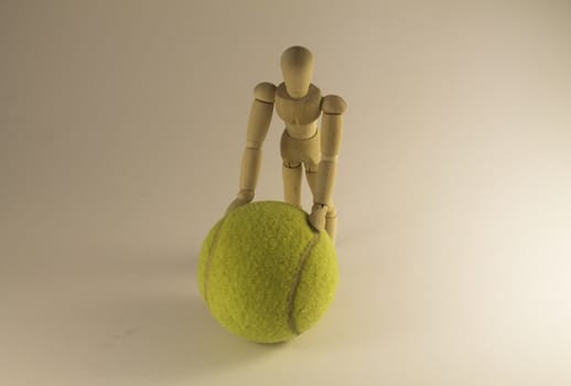 Dummy moving tennis ball