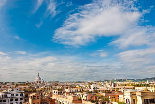 Beautiful view of the city, Rome. Italy.