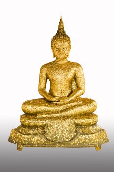 thai style buddha statue isolated