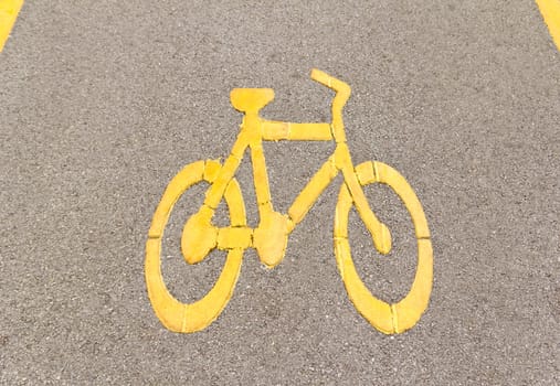 bicycle way sign on the road