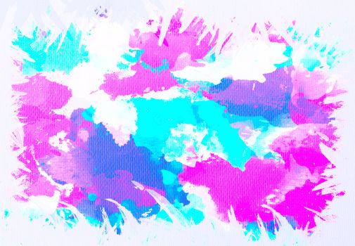 abstract watercolor splat on white background