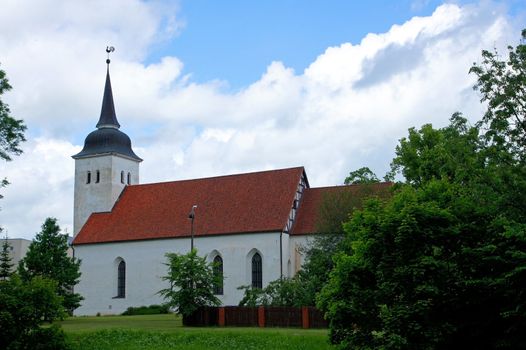 Estonia. Viljandi. Church in territory of old city