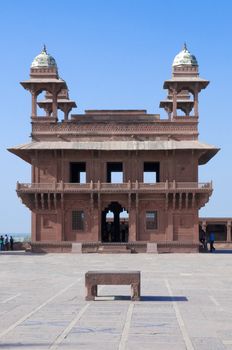 Fatehpur Sikri in Agra district, Uttar Pradesh, India. It was built by the great Mughal emperor, Akbar beginning in 1570. 