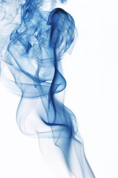 blue smoke abstract background close up