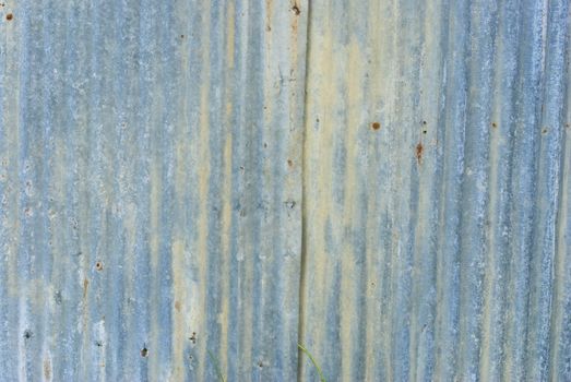 A rusty corrugated iron metal texture.