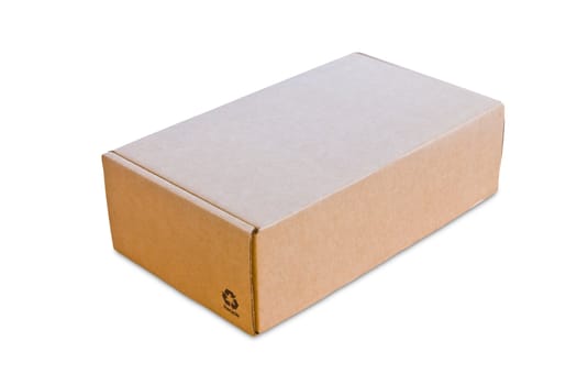 blank cardbox isolated on white background