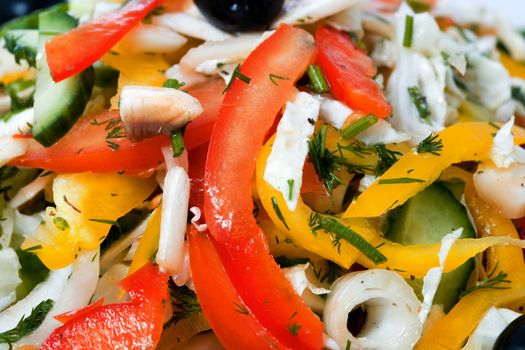 Stock photo: an image of fresh salad closeup