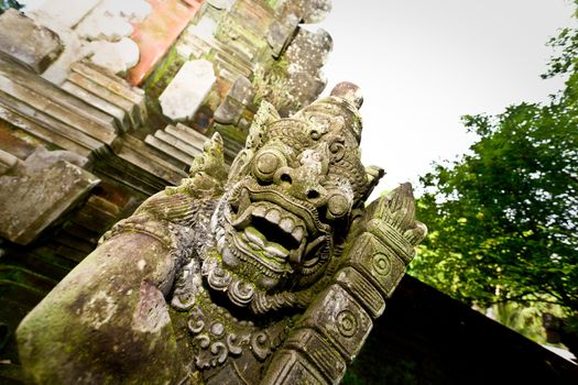 Close-up image of a middle eastern idol sculpture.