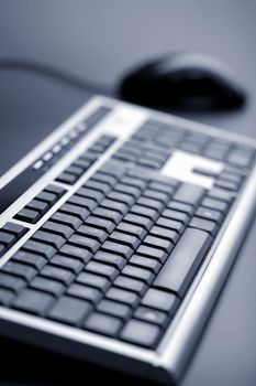abstract keyboard and mouse (shallow DOF)