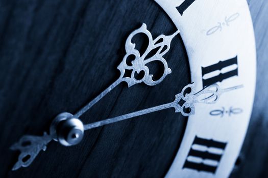 antique clock dial with Arabic numerals 