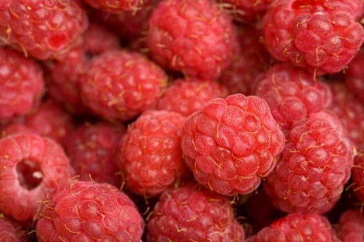fresh raspberries background