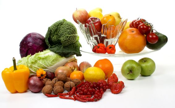 Composition of several fruits and vegetables