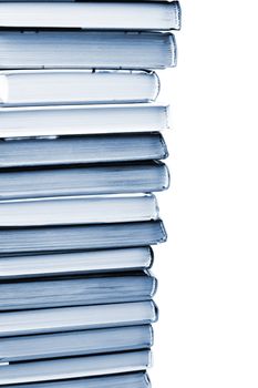 big pile of books isolated