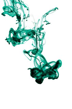 abstract ink in water isolated
