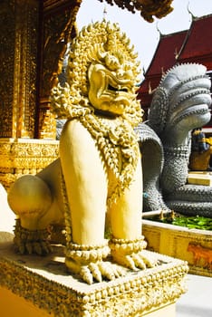 Traditional Thailand stone lion