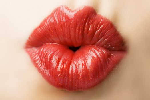 beautiful red lips