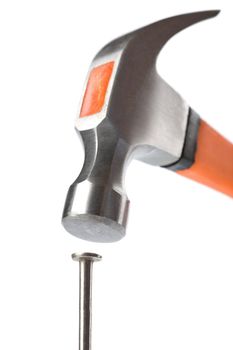 hammer and nail isolated
