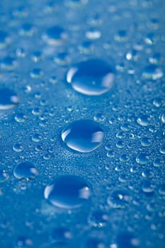 blue water droplets background
