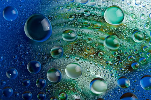 colorful water drops background
