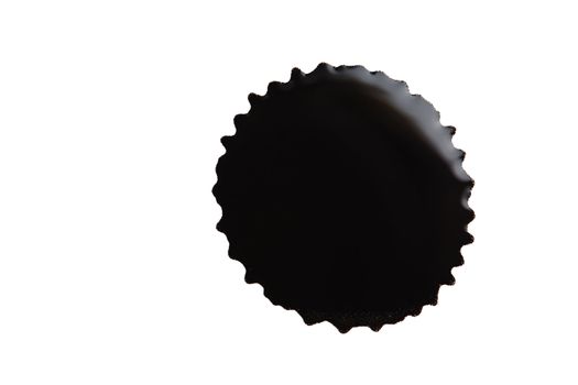 black ink splash isolated