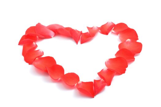 heart of rose petals
