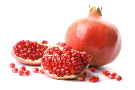 perfect pomegranate isolated
